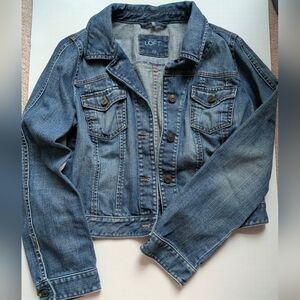 LOFT Women's Blue Denim Jacket - Classic Jean Jacket